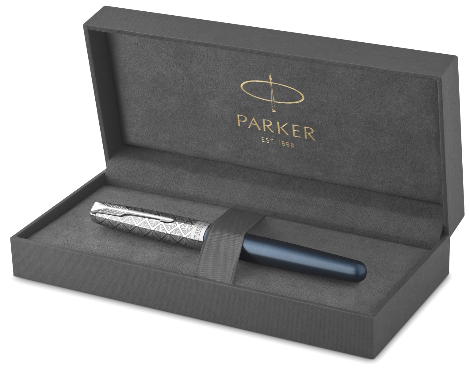  Ручка-роллер Parker Sonnet Premium T537, Metal Blue CT, фото 4