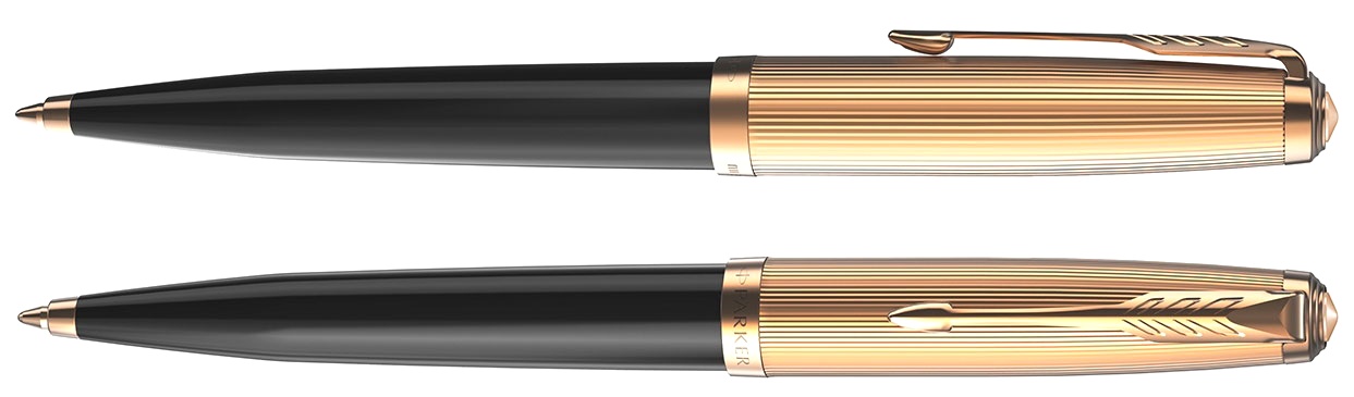  Ручка шариковая Parker 51 Premium, Black GT, фото 2