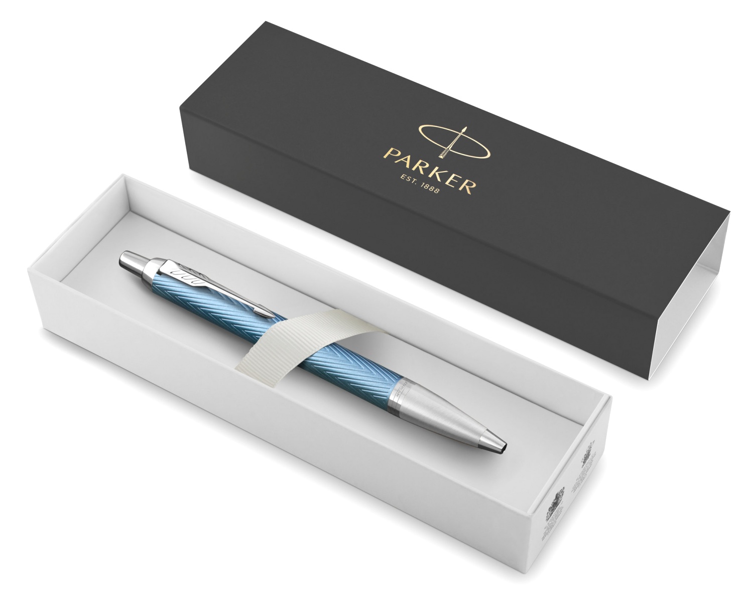  Ручка шариковая Parker IM Premium K318, Blue Grey CT, фото 3