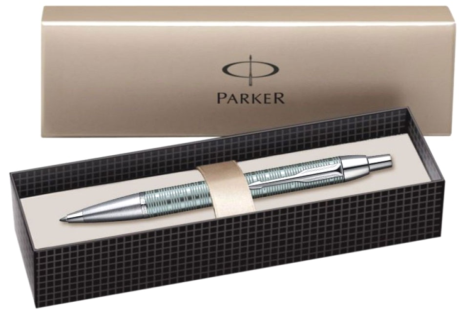 Ручка шариковая Parker I.M. Premium Vacumatic K224, Emerald Pearl CT, фото 2