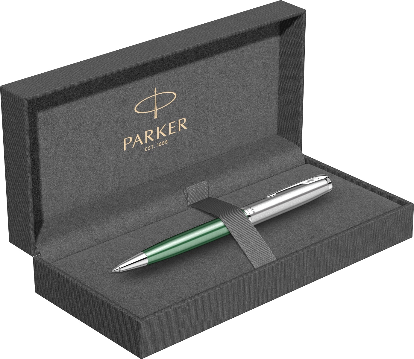  Ручка шариковая Parker Sonnet Essential SB K545, Green CT, фото 4