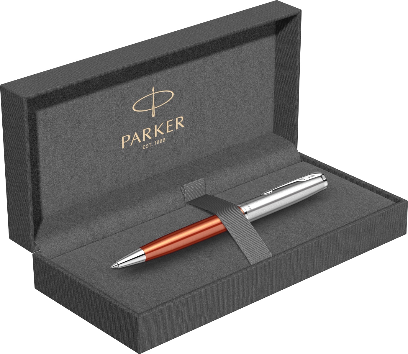  Ручка шариковая Parker Sonnet Essential SB K545, Orange CT, фото 4
