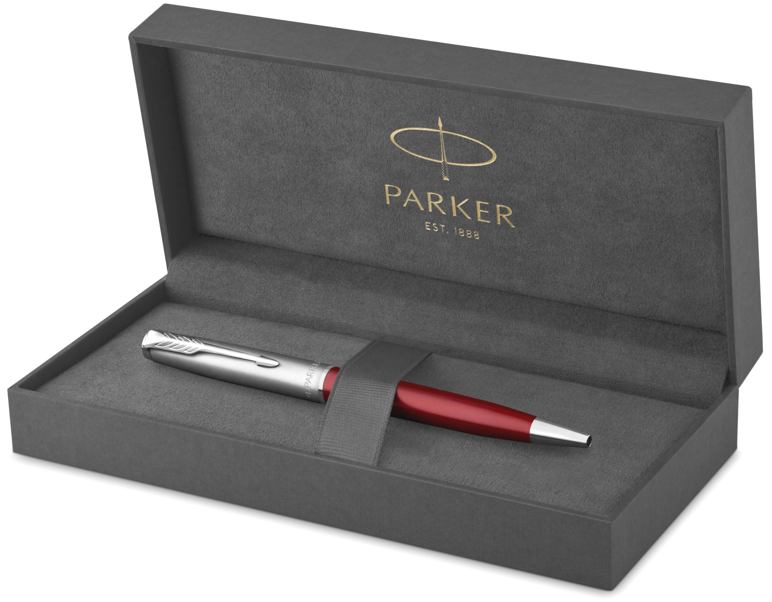  Ручка шариковая Parker Sonnet K546, Red CT, фото 4