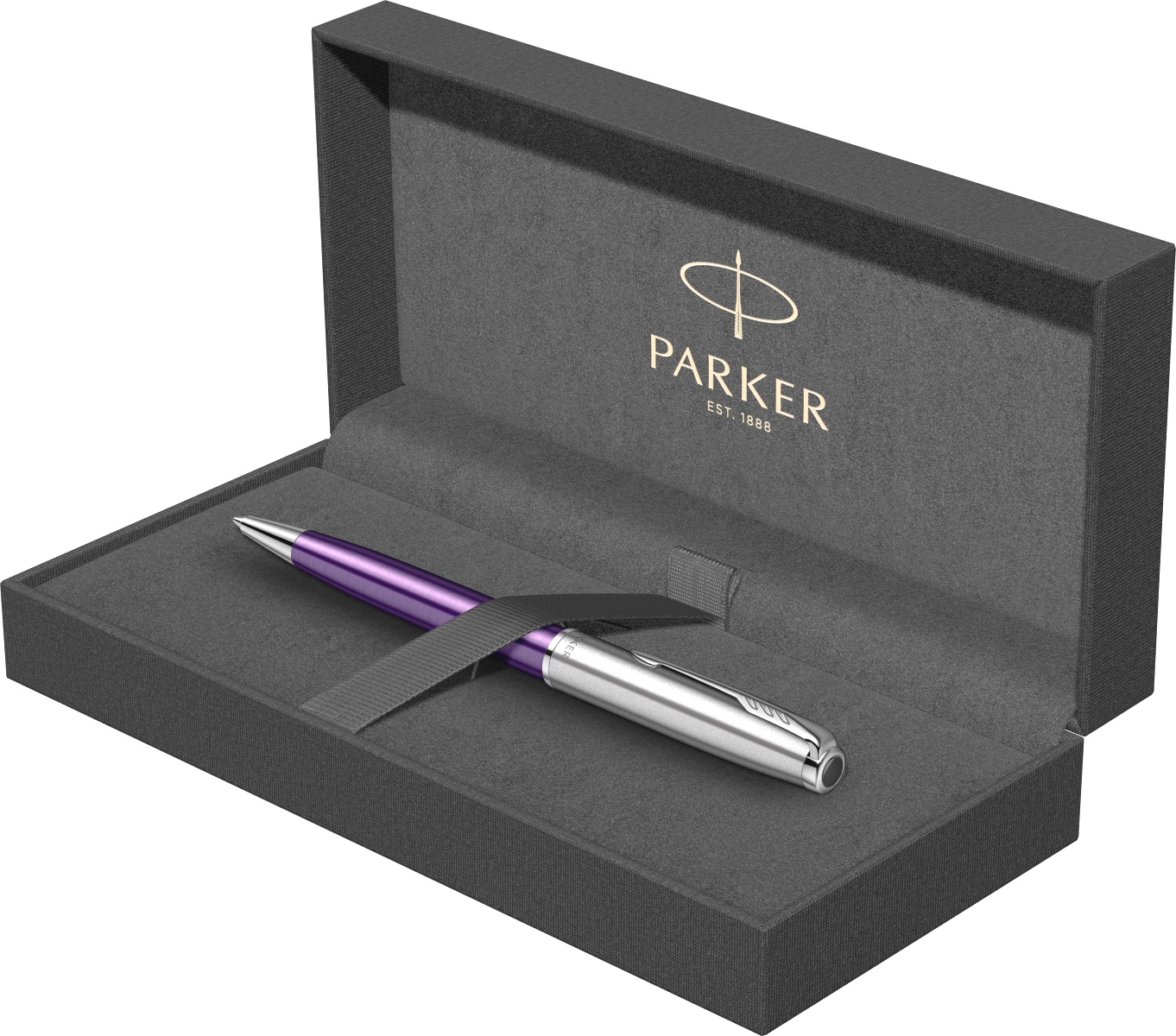  Ручка шариковая Parker Sonnet Essential SB K545, Violet CT, фото 6