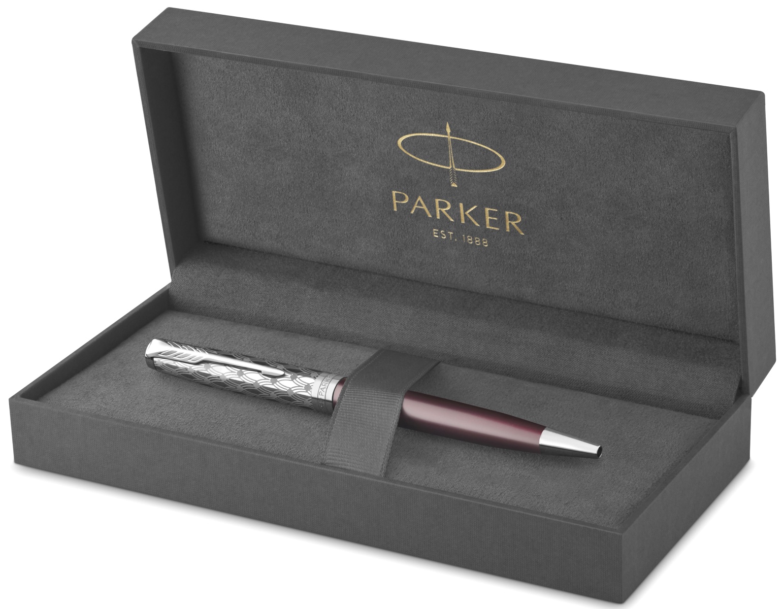  Ручка шариковая Parker Sonnet Premium K537, Metal Red CT, фото 3