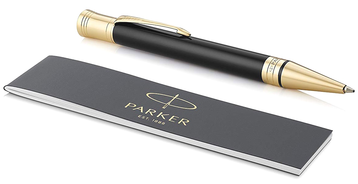  Шариковая ручка Parker Duofold Classic International K74, Black GT, фото 3