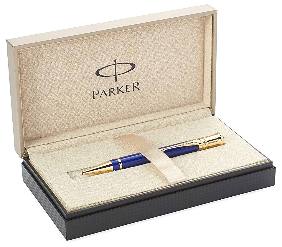 Шариковая ручка Parker Duofold Historical Colors International K74, Lapis Lasuli GT, фото 2