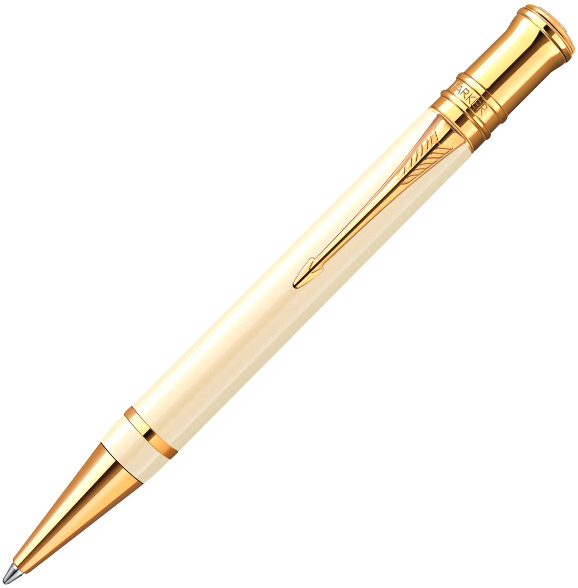 Шариковая ручка Parker Duofold Historical Colors International K74, White Ivori GT