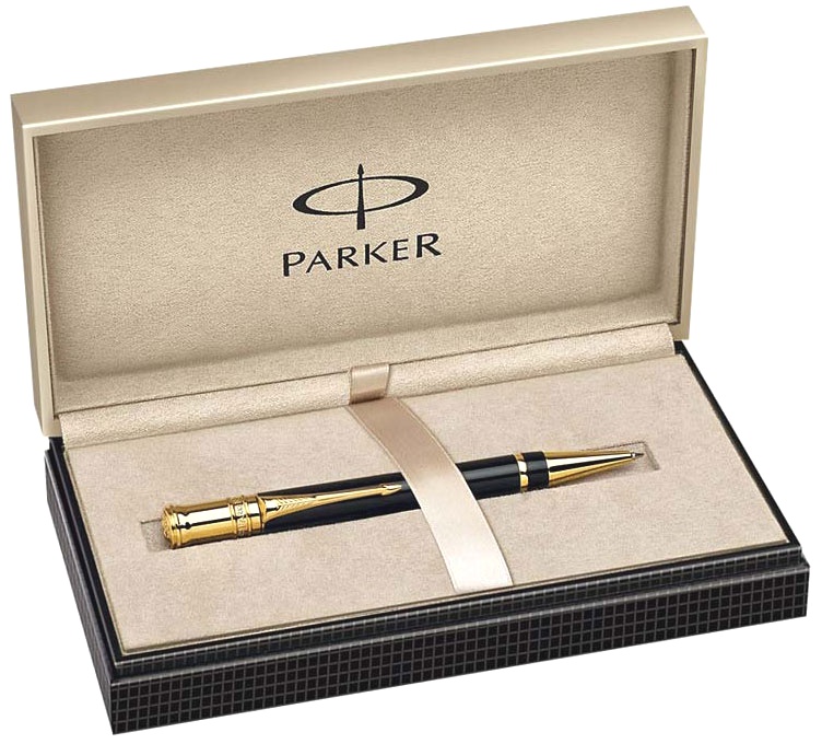 Шариковая ручка Parker (Паркер) Duofold (Дуофолд) K74, Black GT, фото 2