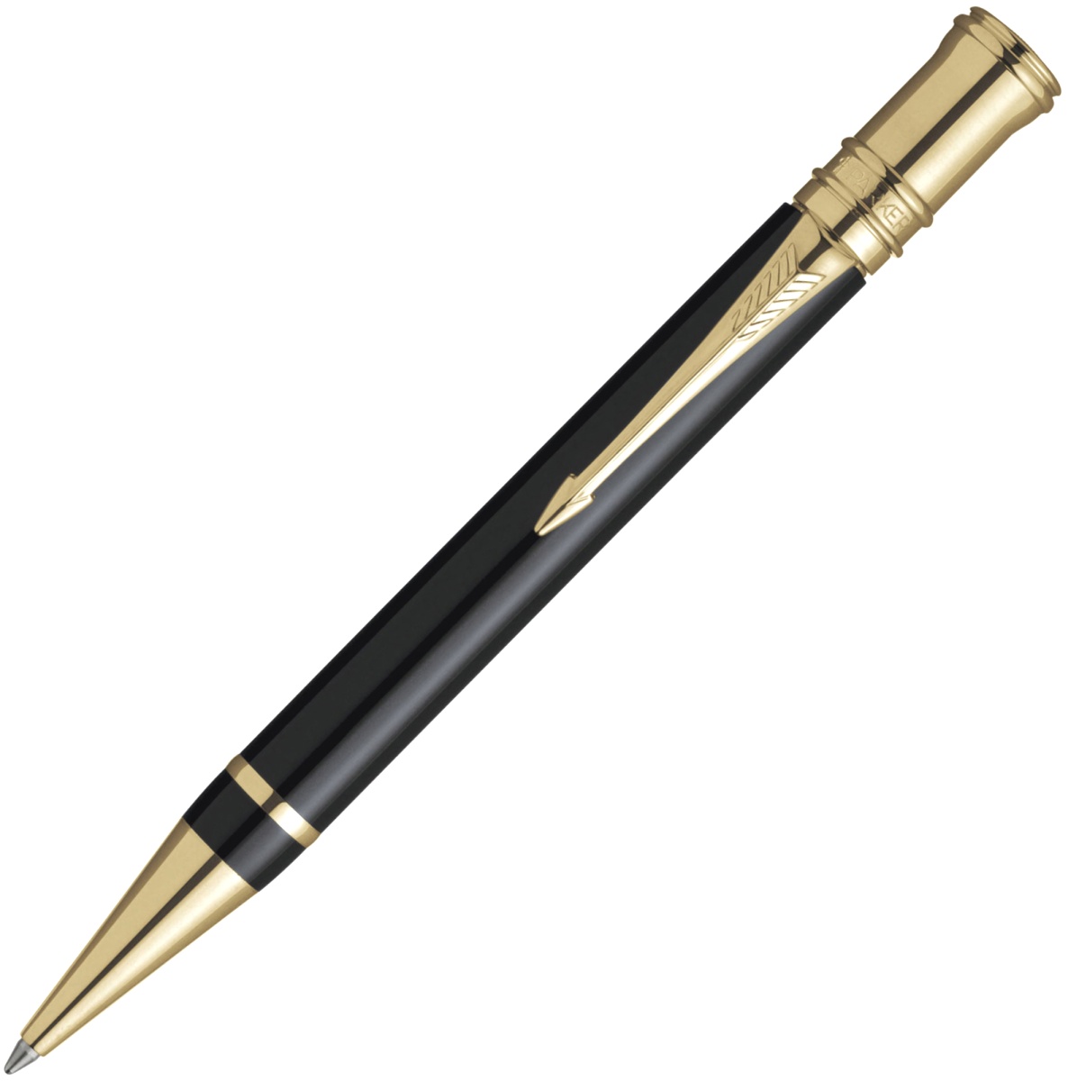 Шариковая ручка Parker (Паркер) Duofold (Дуофолд) K74, Black GT