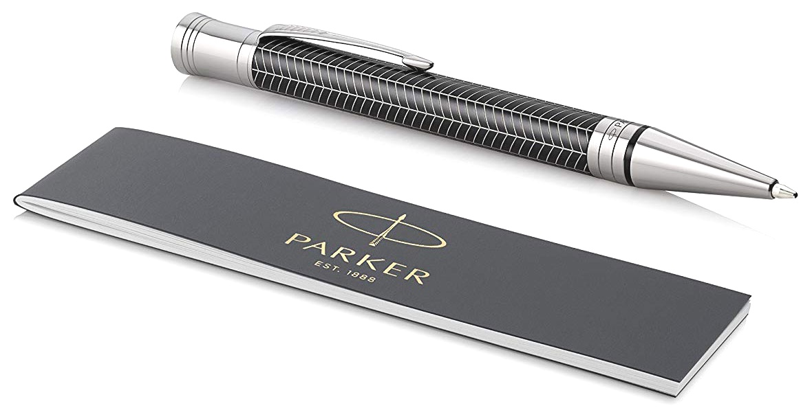  Шариковая ручка Parker Duofold Prestige Centennial K307, Black Chevron СT, фото 3
