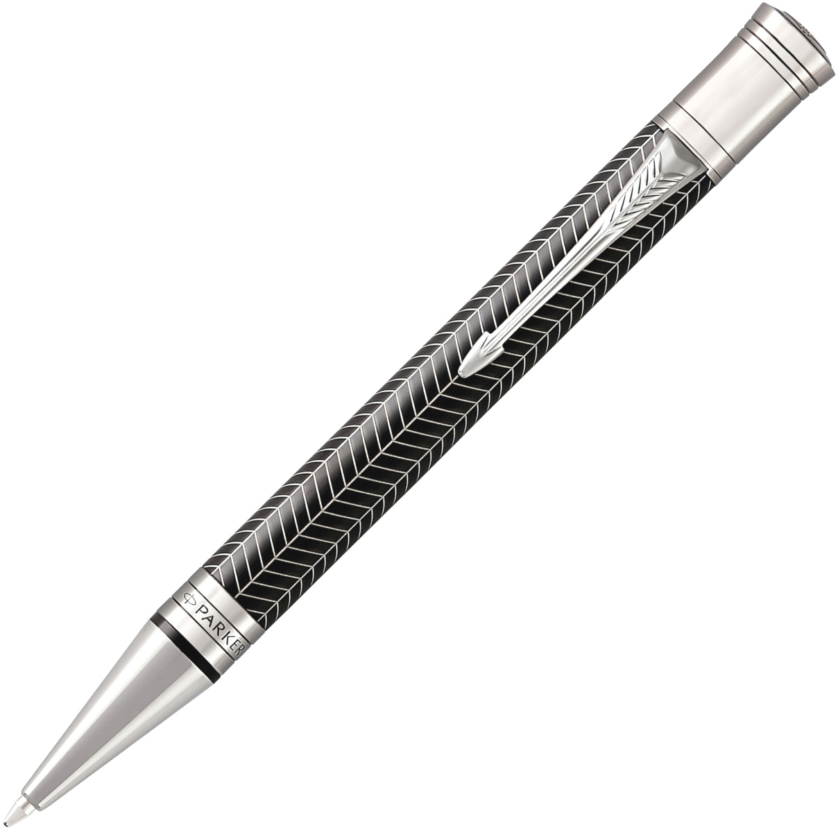  Шариковая ручка Parker Duofold Prestige Centennial K307, Black Chevron СT