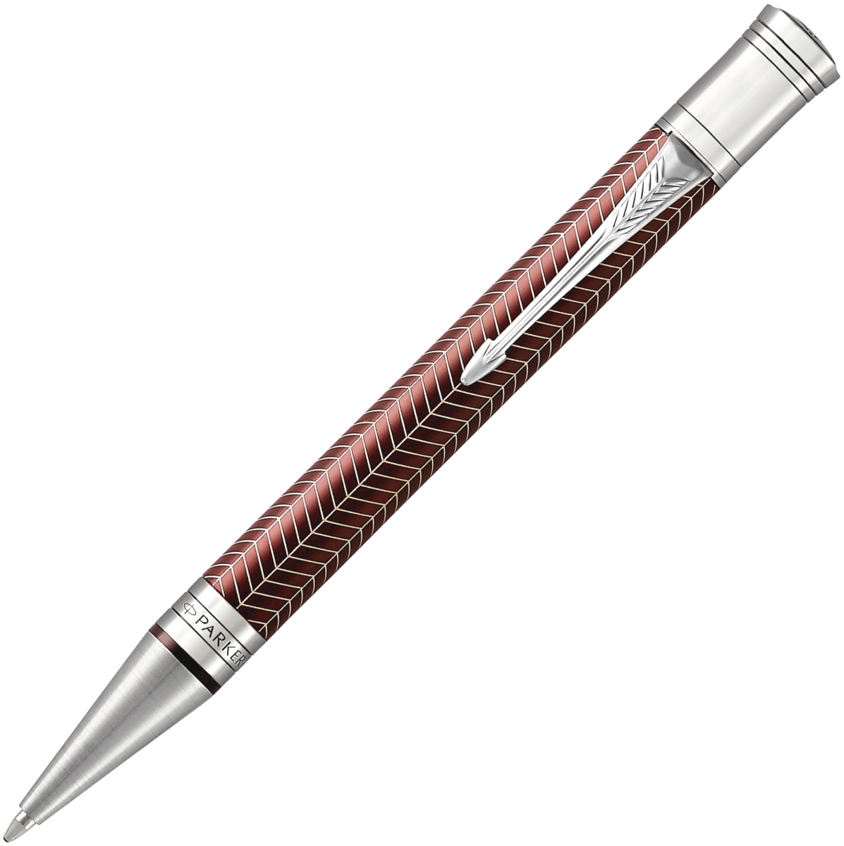  Шариковая ручка Parker Duofold Prestige Centennial K307, Burgundy Chevron CT