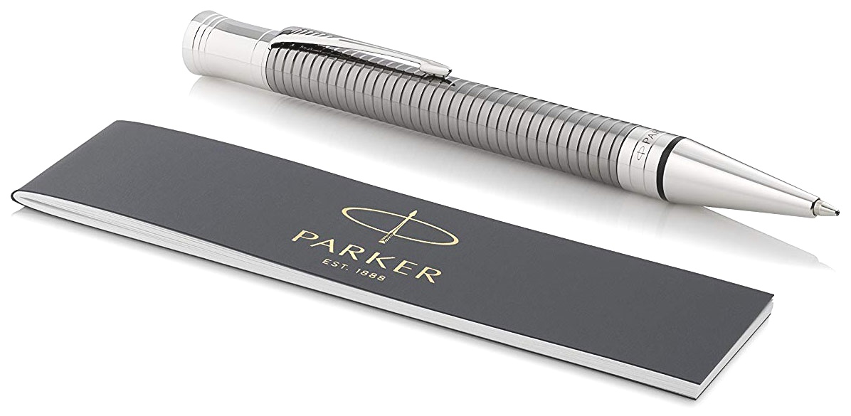  Шариковая ручка Parker Duofold Prestige Centennial K308, Ruthenium Chiselled CT, фото 3