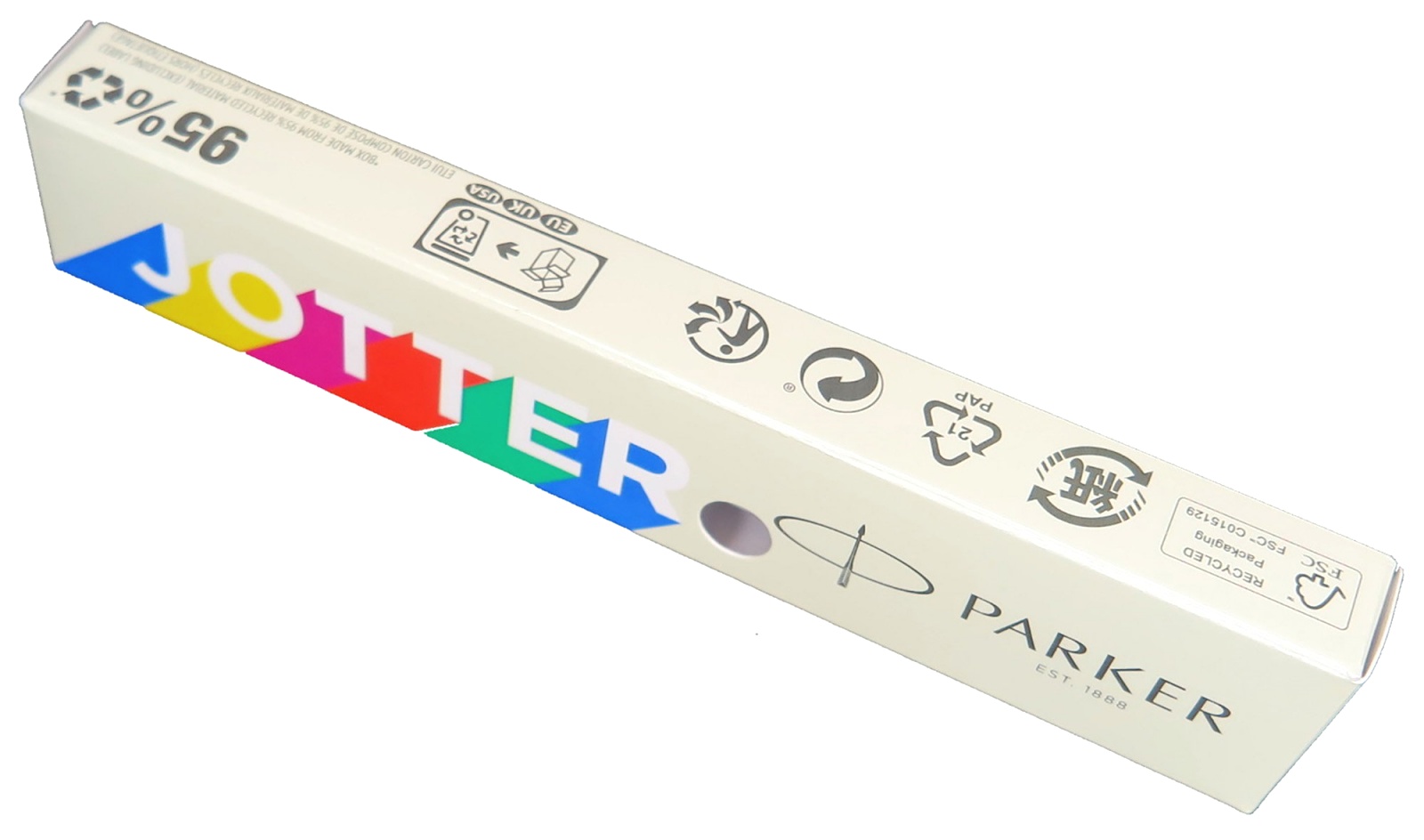  Шариковая ручка Parker Jotter K60 Originals Color Plastic 2019, White СT, фото 3