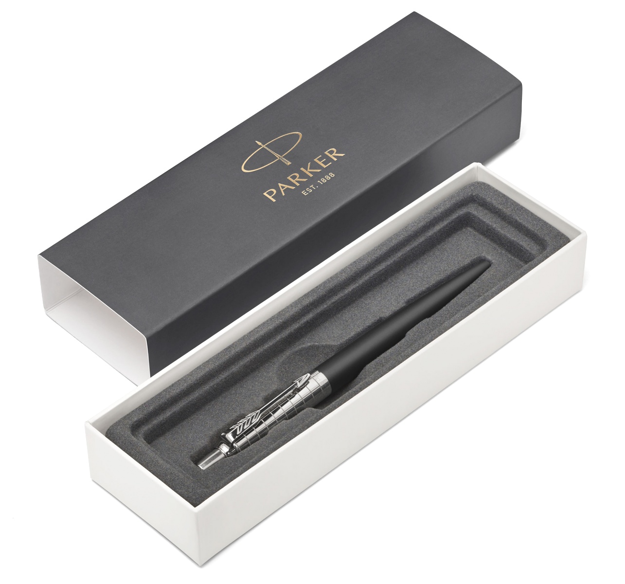  Шариковая ручка Parker Jotter Premium K176, Bond Street Black Grid CT, фото 3