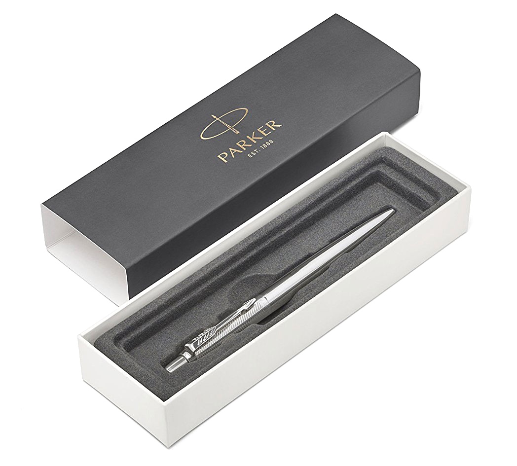 Шариковая ручка Parker Jotter Premium K176, Stainless Steel Diagonal CT, фото 3