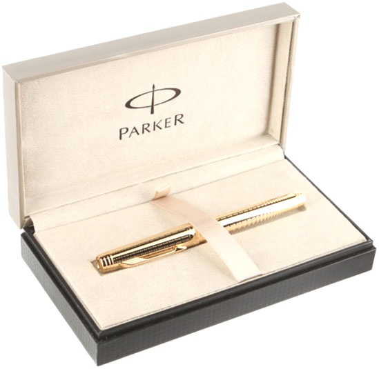 Шариковая ручка Parker Premier Deluxe K562, Chiselling GT, фото 2