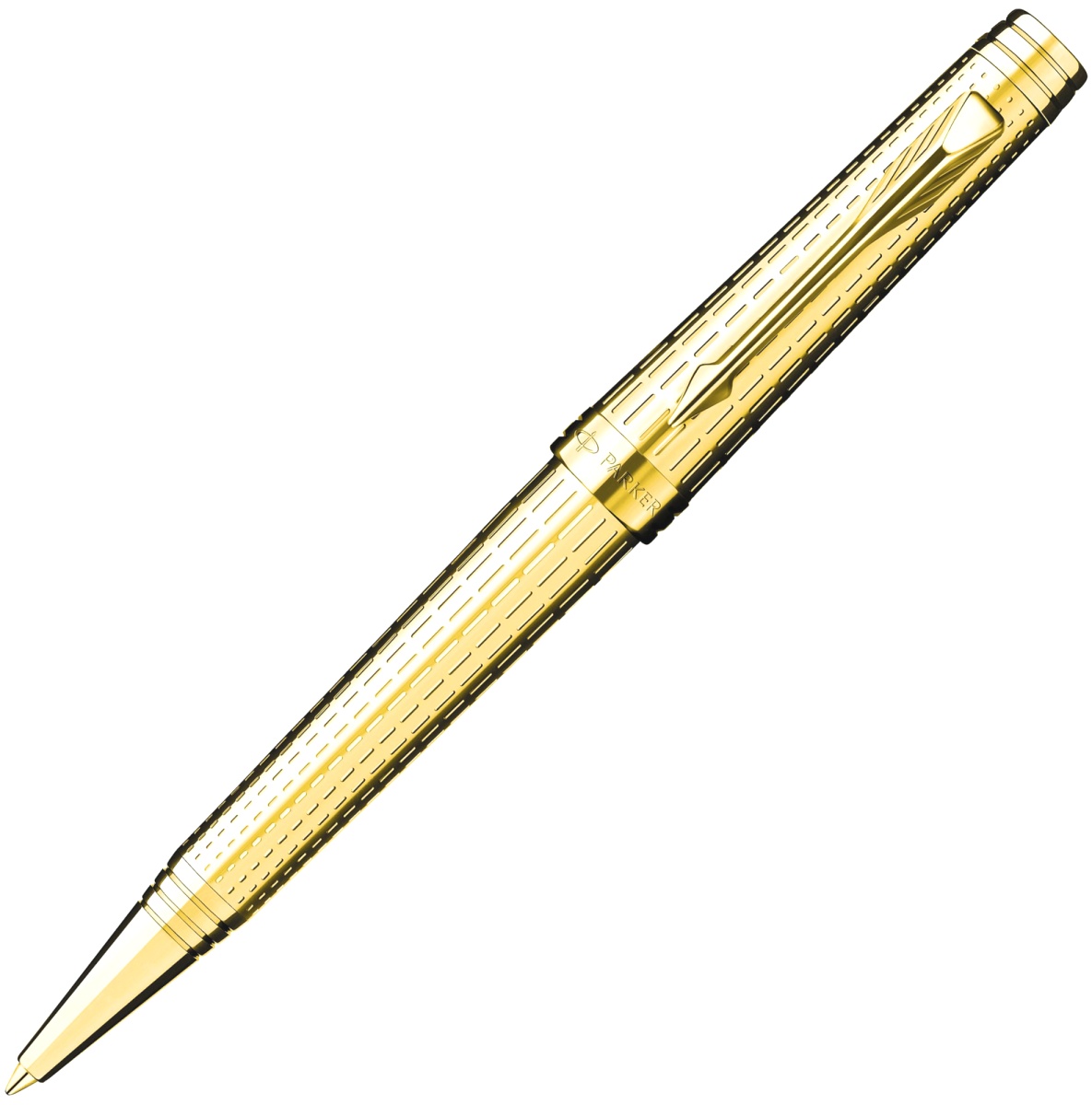 Шариковая ручка Parker Premier Deluxe K562, Chiselling GT