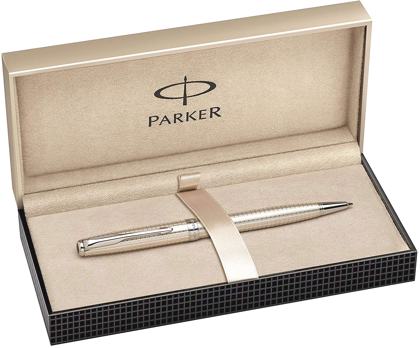 Шариковая ручка Parker Sonnet`10 K535, Ciselle Decal Sterling Silver CT, фото 2