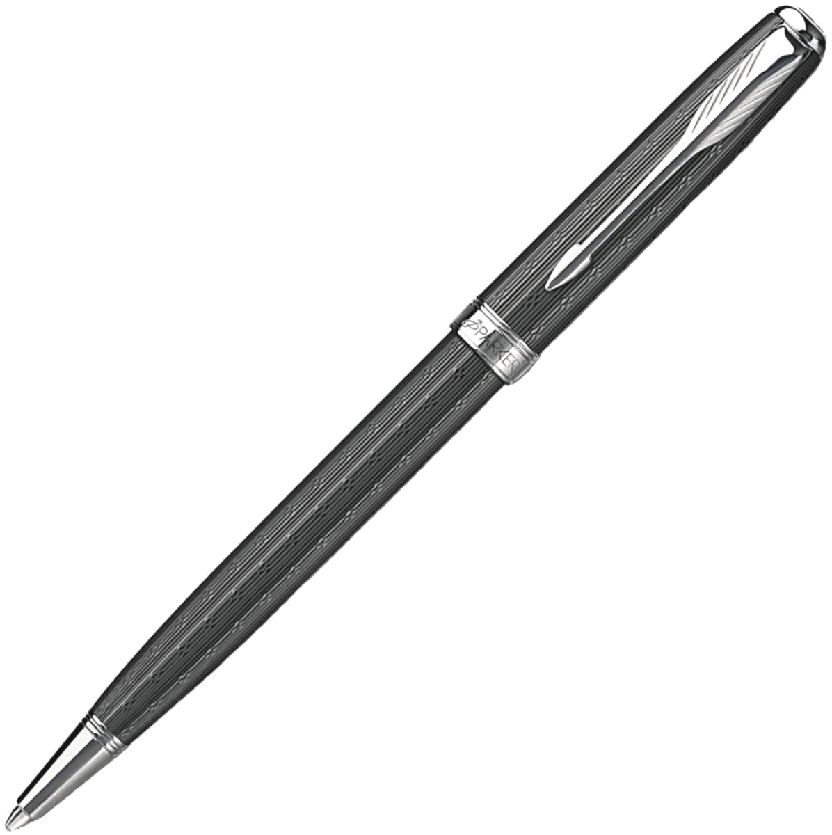 Шариковая ручка Parker Sonnet Chiselled K550, Carbon CT