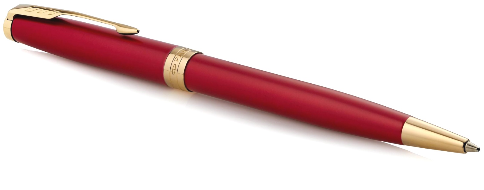  Шариковая ручка Parker Sonnet Core K539, Lacquer Intense Red GT, фото 2