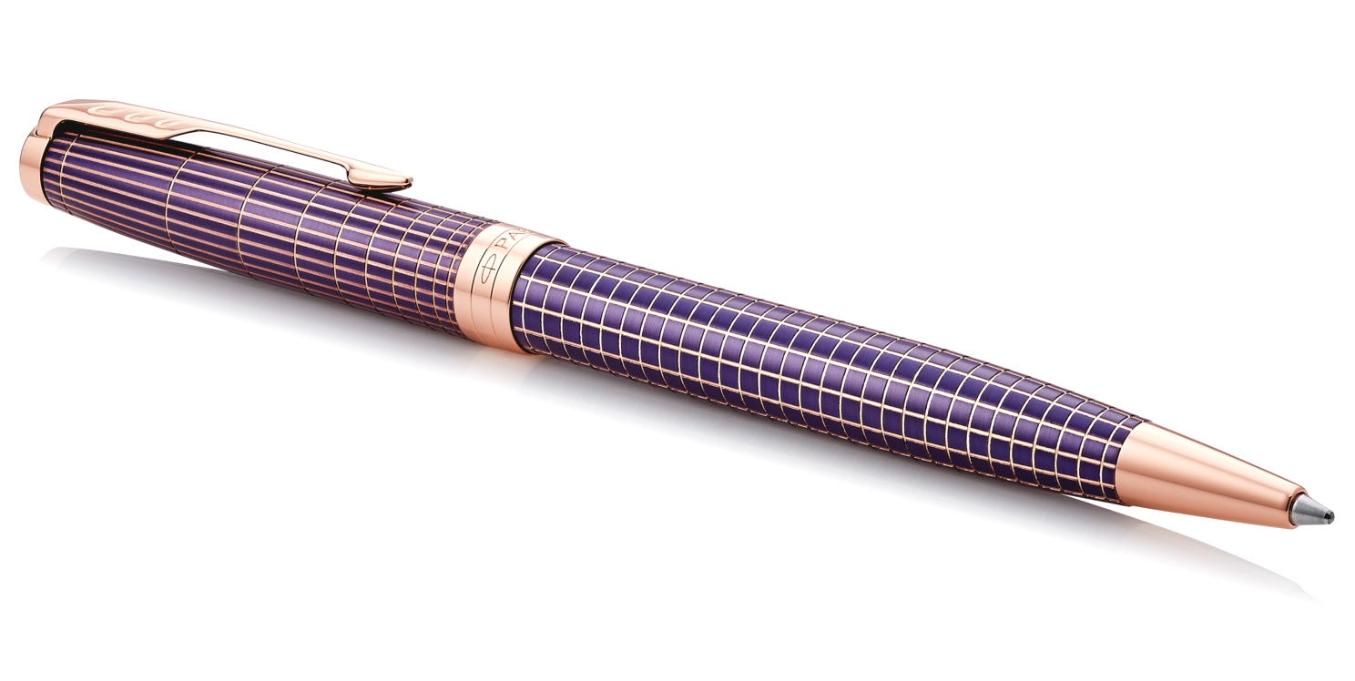  Шариковая ручка Parker Sonnet Core, Purple Matriz Cisele GT, фото 2