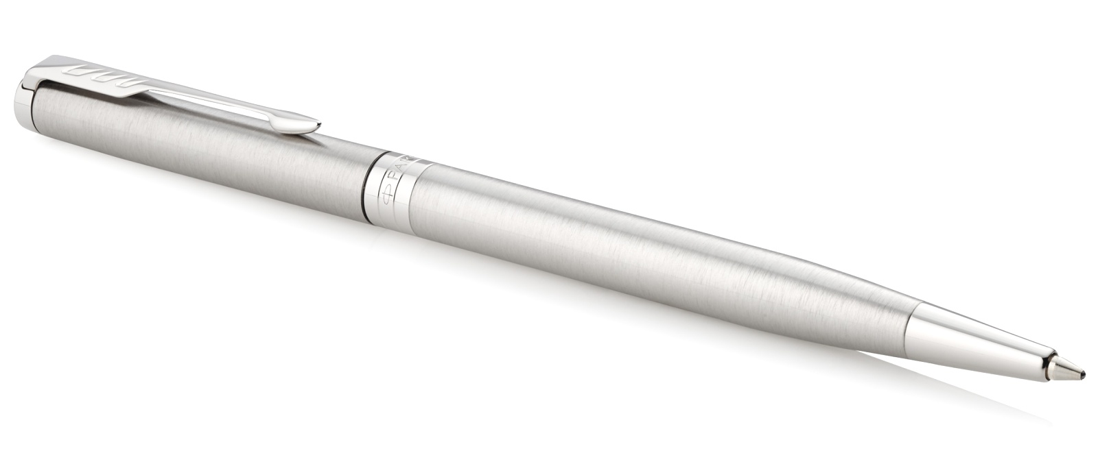  Шариковая ручка Parker Sonnet Slim Core K426, Stainless Steel CT, фото 2