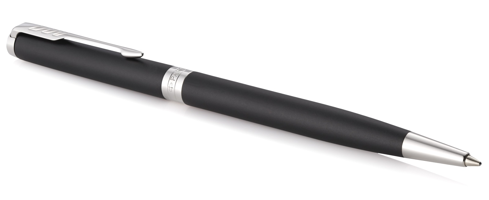  Шариковая ручка Parker Sonnet Slim Core K429, Matte Black CT, фото 2
