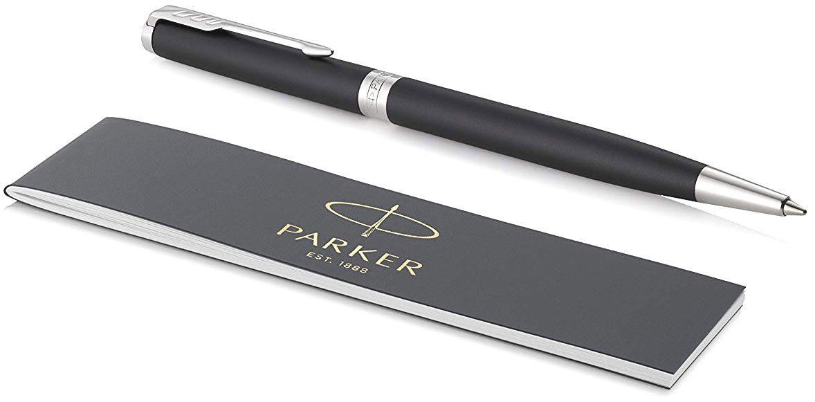  Шариковая ручка Parker Sonnet Slim Core K429, Matte Black CT, фото 3