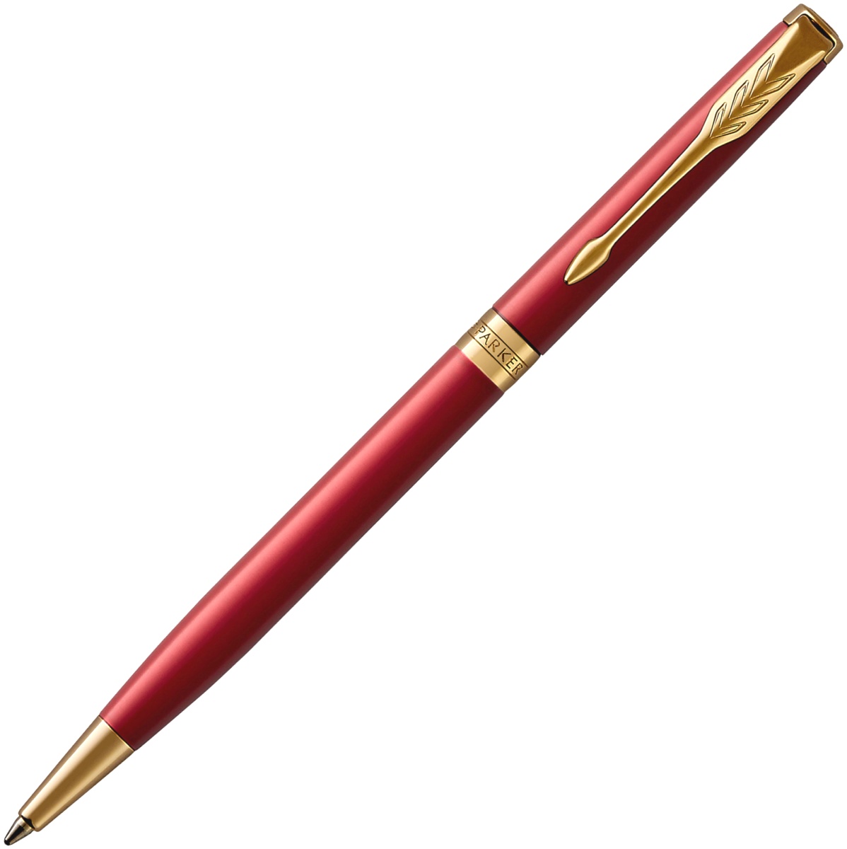  Шариковая ручка Parker Sonnet Slim Core K439, Lacquer Intense Red GT