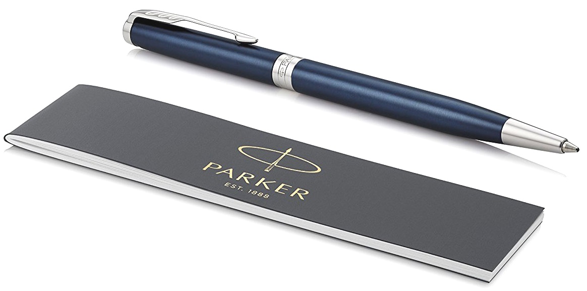  Шариковая ручка Parker Sonnet Slim Core K439, Subtle Blue Lacquer CT, фото 3