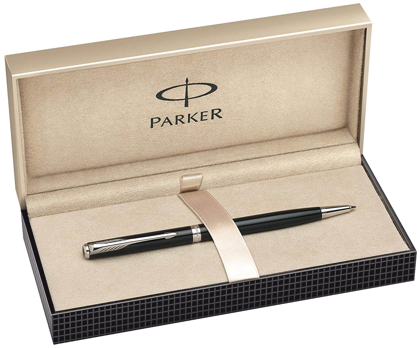 Шариковая ручка Parker Sonnet Slim K430, Lacquer Black СT, фото 2