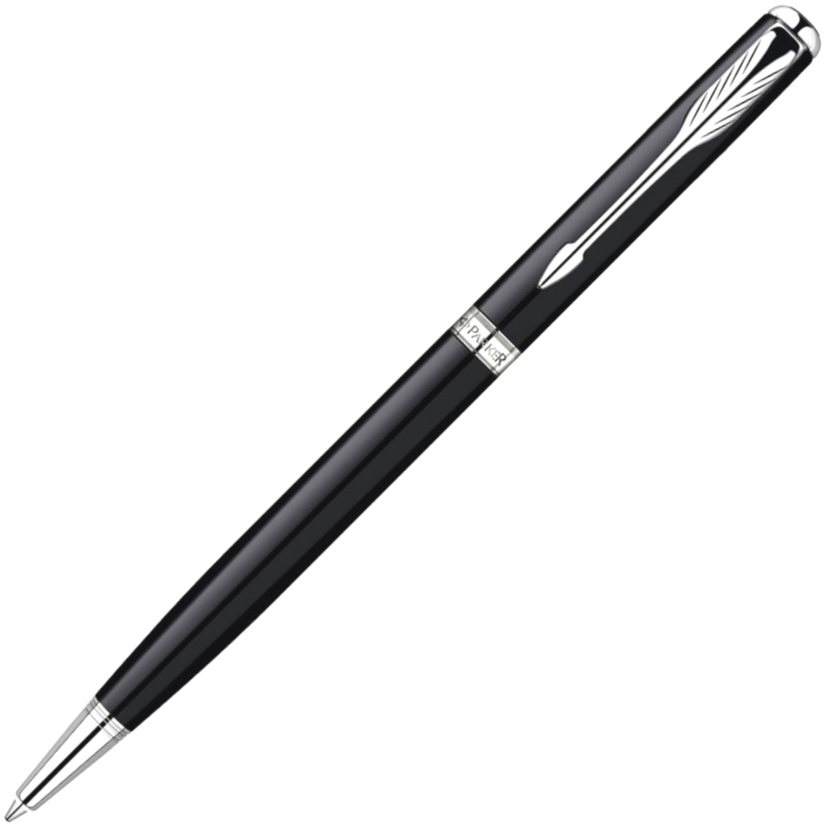 Шариковая ручка Parker Sonnet Slim K430, Lacquer Black СT