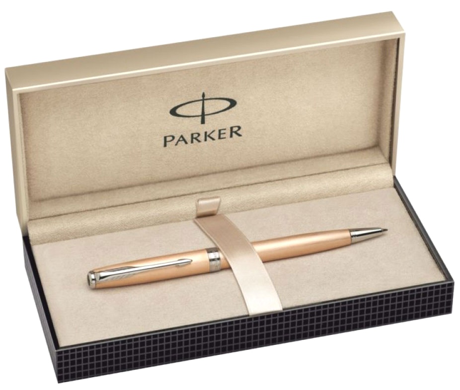Шариковая ручка Parker Sonnet Slim K440 Feminine Collection, Pink Gold CT, фото 2