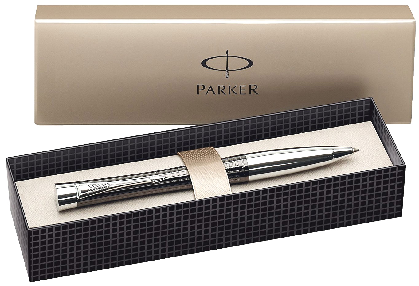 Шариковая ручка Parker Urban Premium K204, Ebony Metal Chiselled CT, фото 2