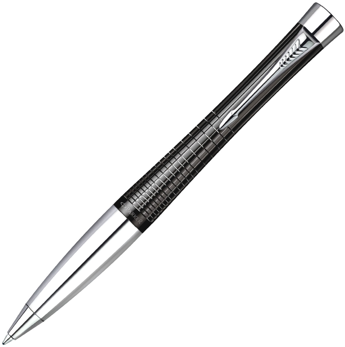 Шариковая ручка Parker Urban Premium K204, Ebony Metal Chiselled CT