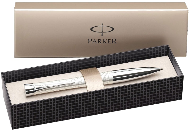 Шариковая ручка Parker Urban Premium K204, Pearl Metal Chiselled CT, фото 2