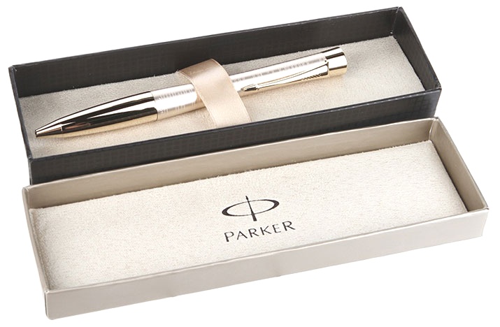 Шариковая ручка Parker Urban Premium Vacumatic K206, Golden Pearl GT, фото 2