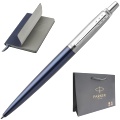 Набор: шариковая ручка Parker Jotter Core K63, Royal Blue CT + Ежедневник, недатированный, А5, синий