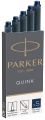  Картриджи стандартные с темно-синими чернилами для перьевых ручек Parker, Cartridge Quink Z11