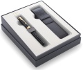  Набор Parker 2020: перьевая Parker Sonnet Core F530, Lacquer Deep Black GT (Перо M) + чехол для ручки