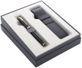  Набор Parker 2020: ручка перьевая Parker IM Core F321, Black GT (Перо M) + чехол для ручки