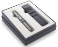  Набор Parker 2020: перьевая Parker Sonnet Core F526, Stainless Steel CT (Перо M) + чехол для ручки