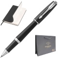 Набор: Ручка-роллер Parker Urban Core T309, Muted Black CT + Ежедневник, недатированный, А5, чёрный