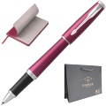 Набор: Ручка-роллер Parker Urban Core T309, Vibrant Magenta CT + Ежедневник, недатированный, А5, бордовый