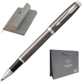 Набор: Ручка-роллер Parker IM Core T321, Dark Espresso CT + Ежедневник, недатированный, А5, бежевый