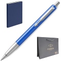 Набор: Ручка шариковая Parker Vector Standard K01, Blue CT + Ежедневник, недатированный, А5, синий