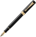  Перьевая ручка Parker Duofold Classic Centennial F77, Black / Gold (Перо F)