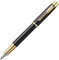 Перьевая ручка Parker I.M. Metal F220, Deep Black GT (Перо M)